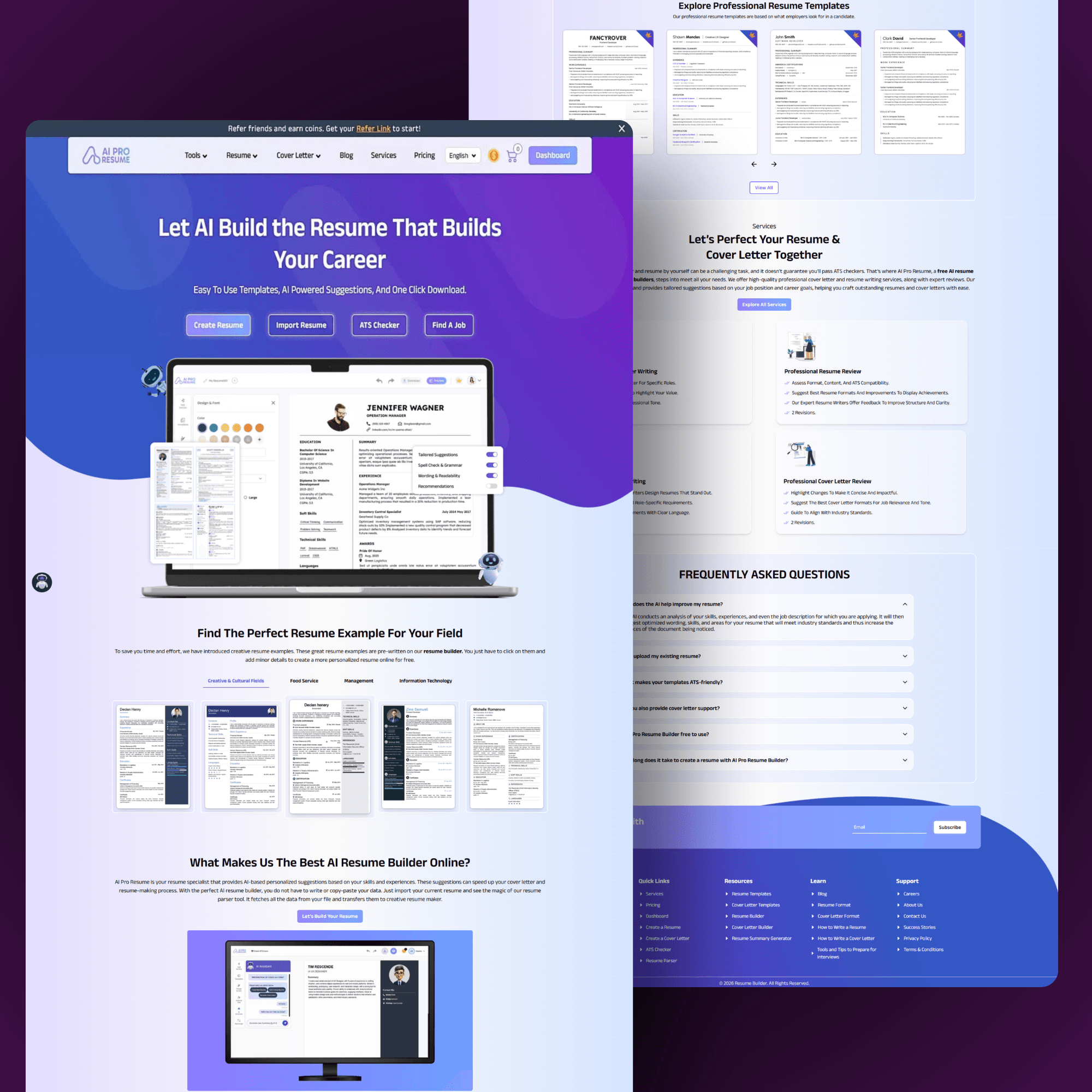 AI Resume Builder Website - Image 1