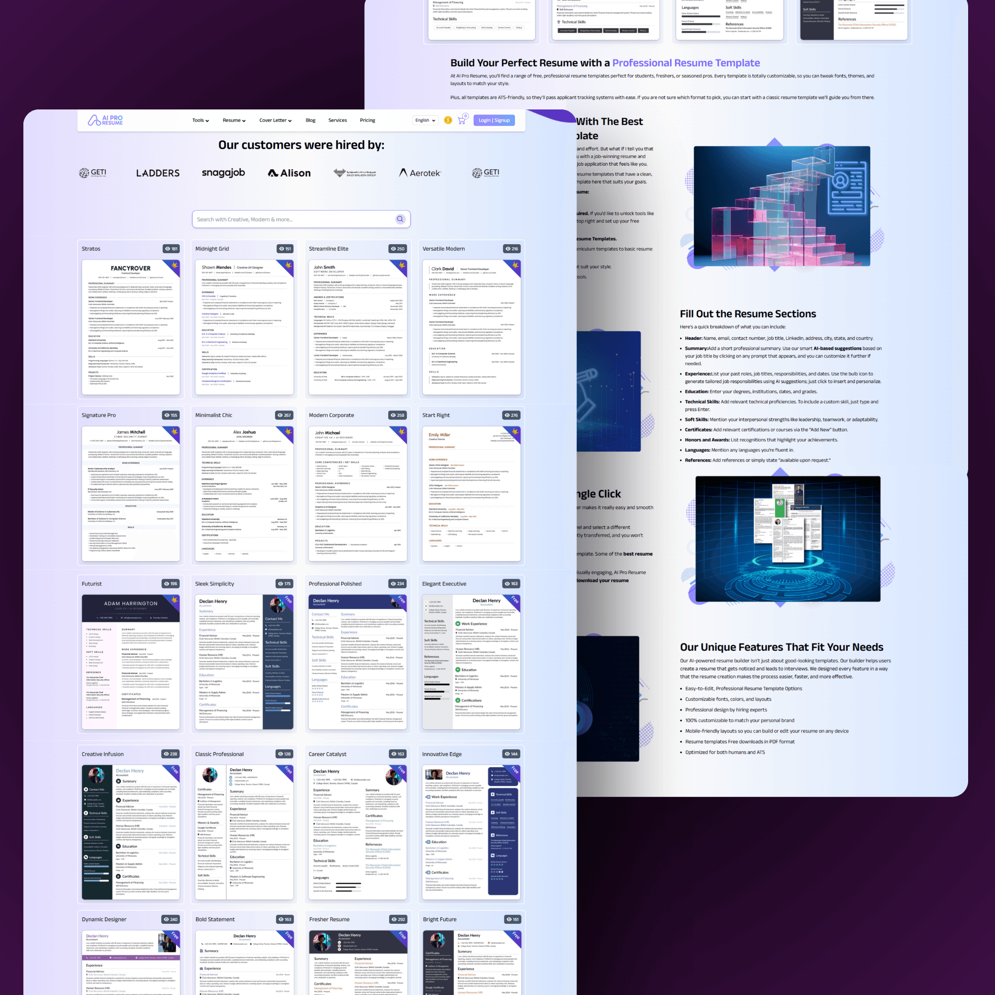 AI Resume Builder Website - Image 2