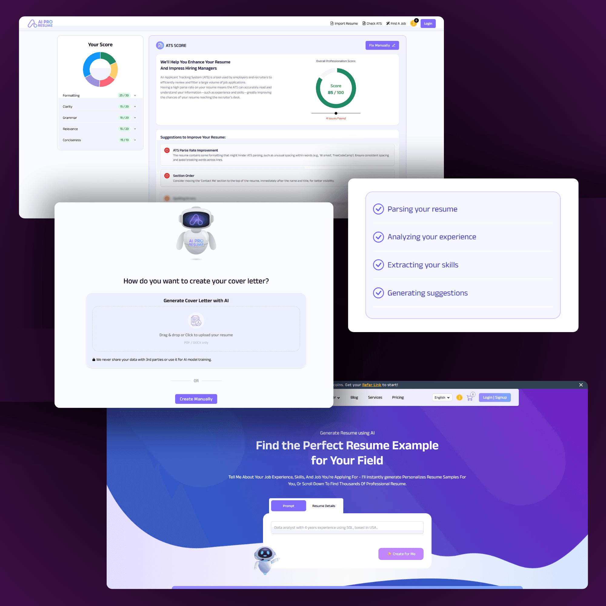 AI Resume Builder Website - Image 4